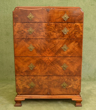Restored Walnut Chest of Drawers