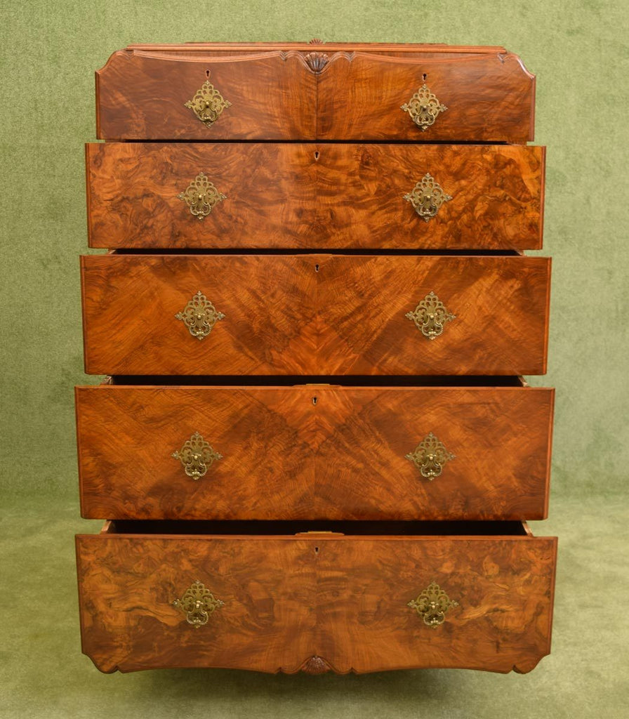 Restored Walnut Chest of Drawers