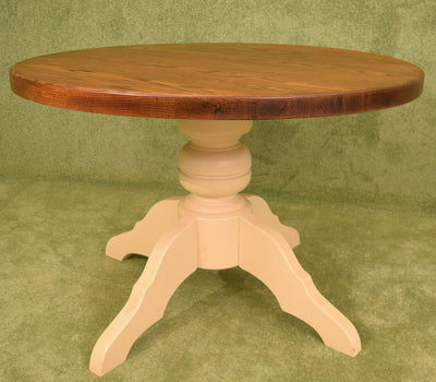 Rustic Painted Dutch Oak Table & 4 Chairs