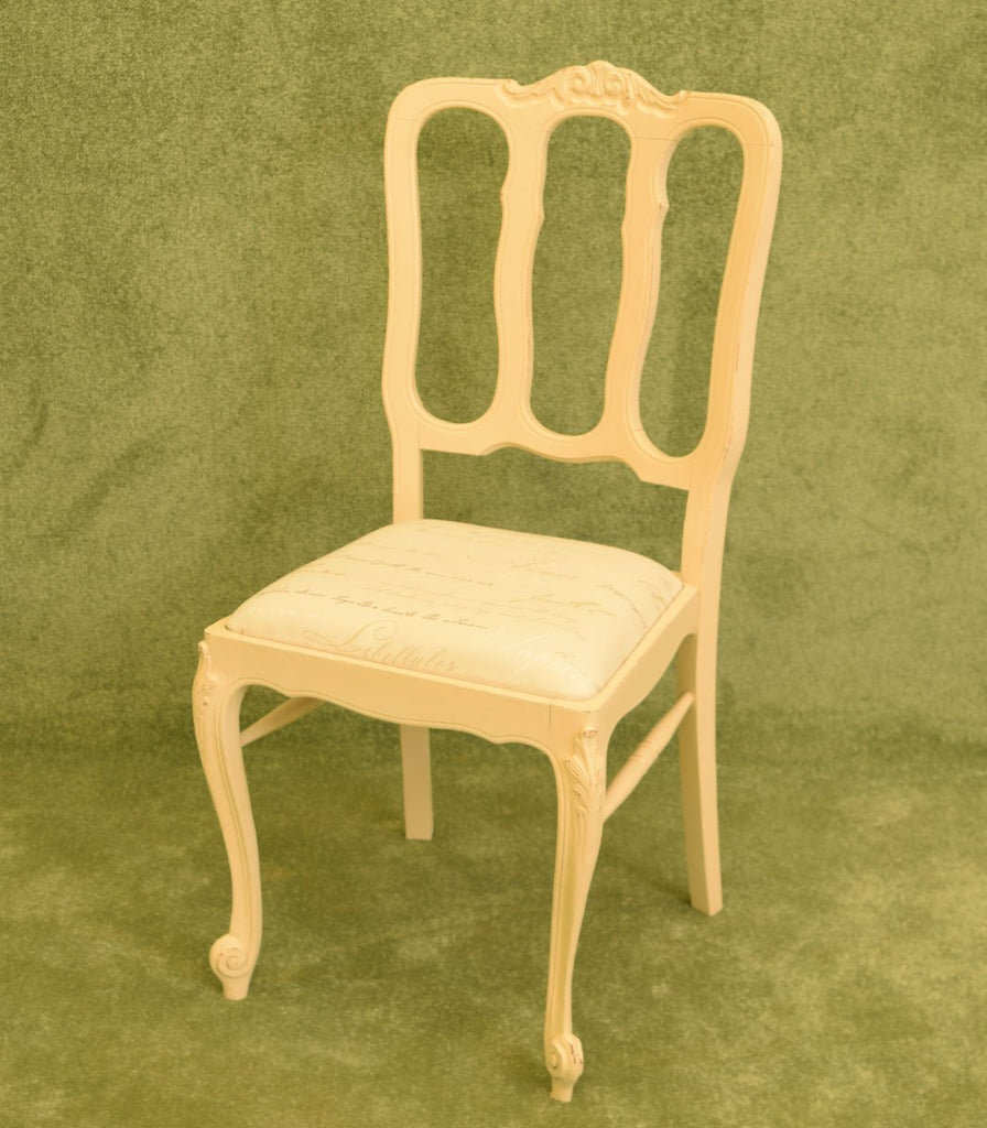 French Painted Table & 4 Chairs