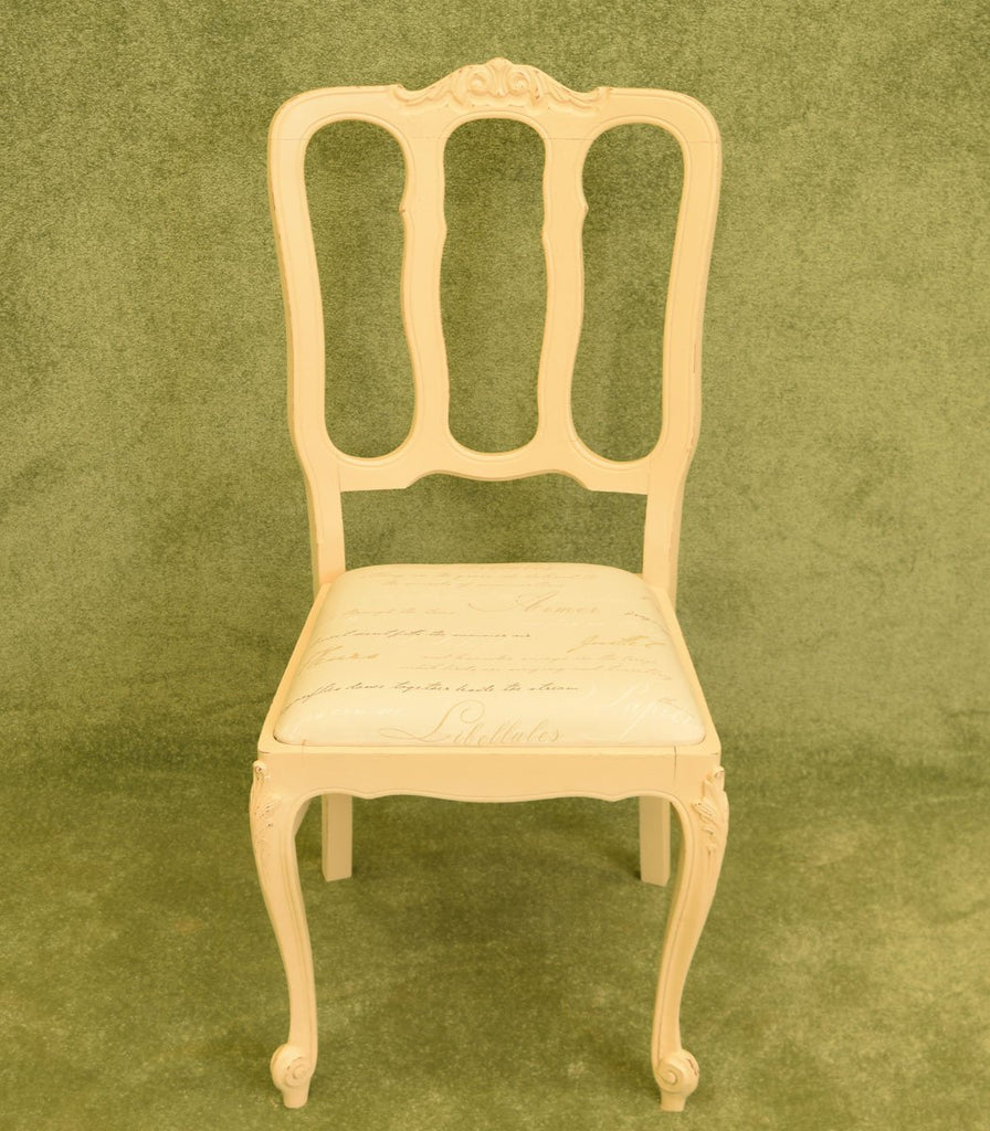 French Painted Table & 4 Chairs