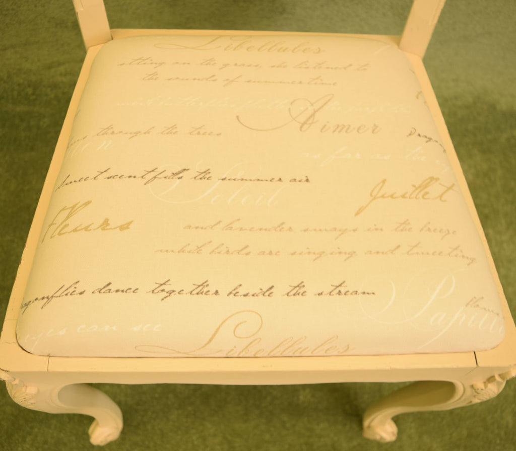 French Painted Table & 4 Chairs