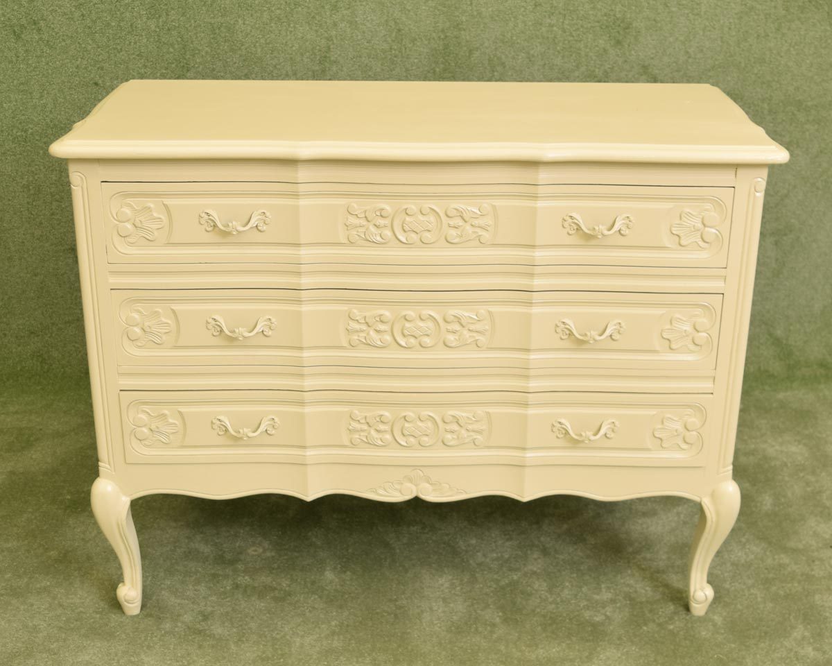 French Painted 3 drawer chest