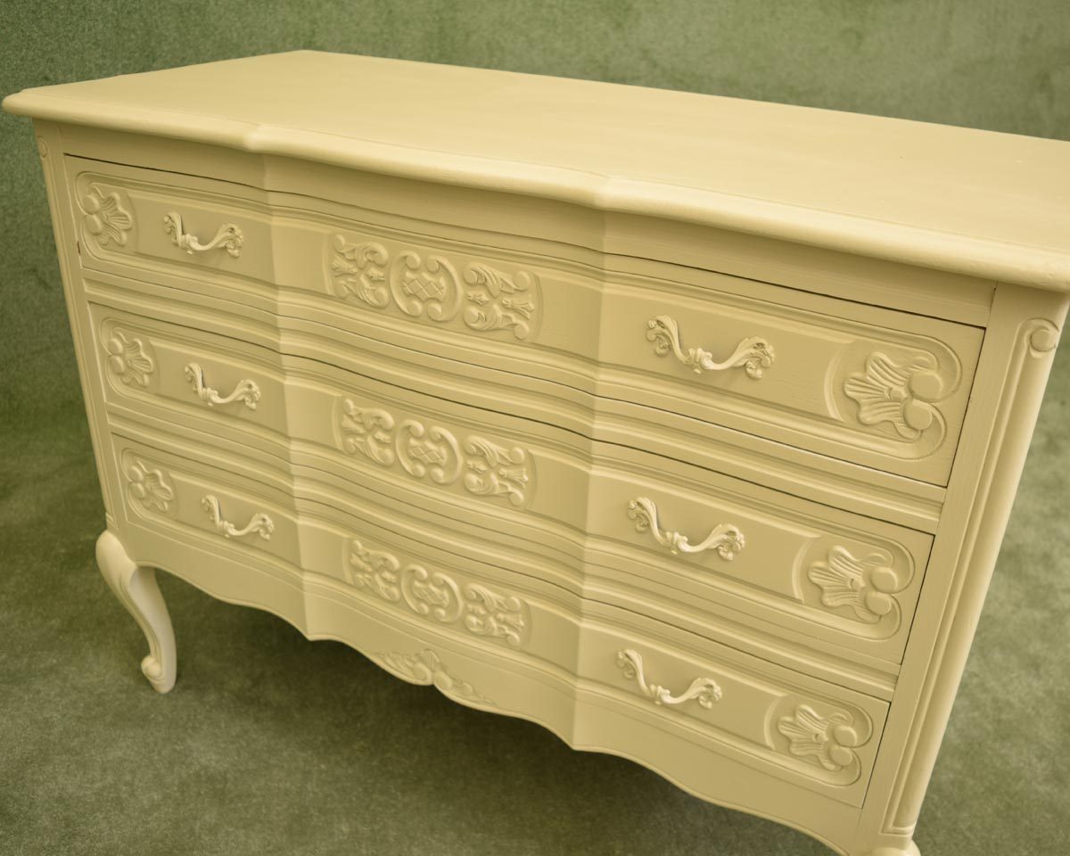 French Painted 3 drawer chest