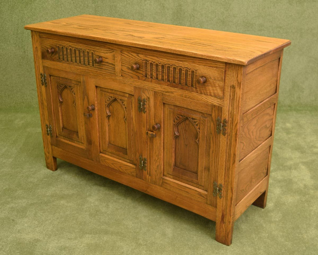 Restored Carved Oak Sideboard