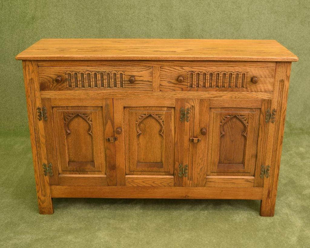 Restored Carved Oak Sideboard