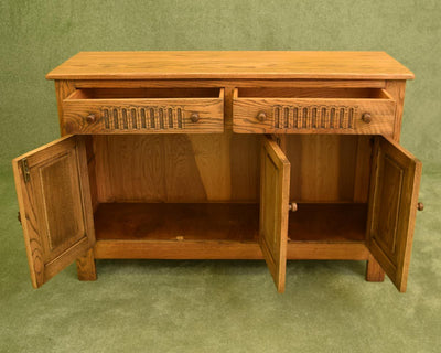 Restored Carved Oak Sideboard