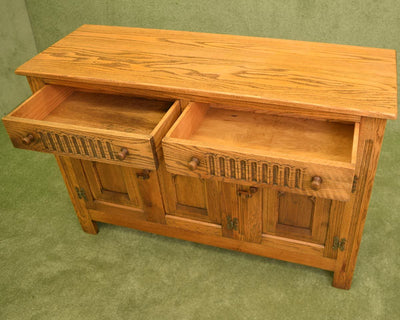 Restored Carved Oak Sideboard