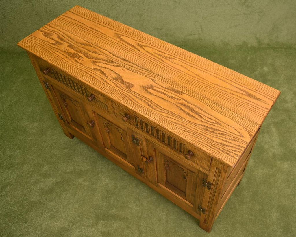 Restored Carved Oak Sideboard