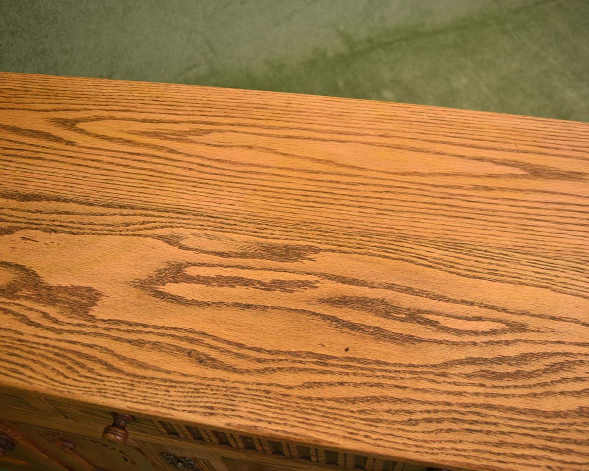 Restored Carved Oak Sideboard