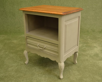 French Painted Bedside Cabinet