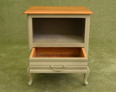 French Painted Bedside Cabinet