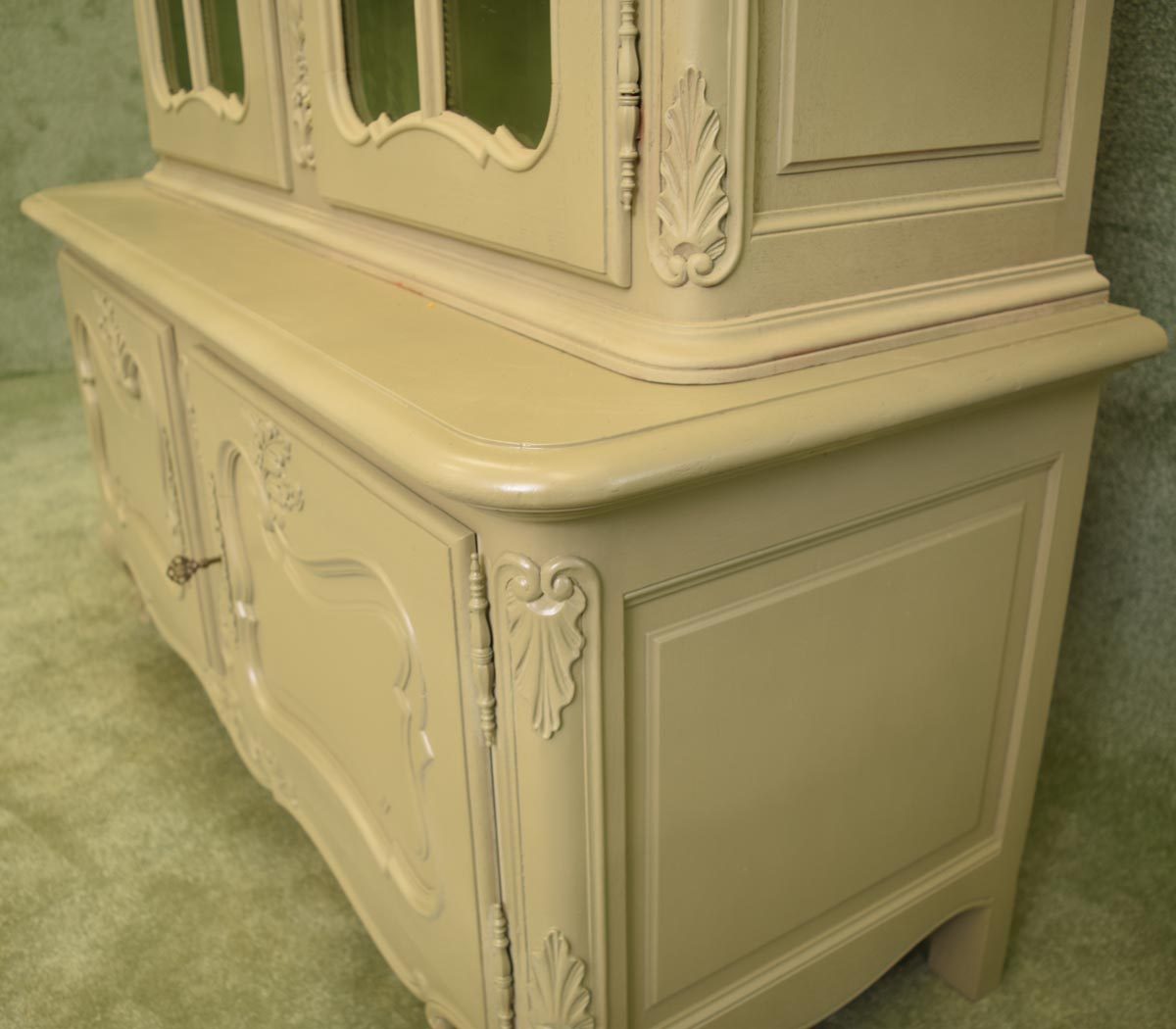 Painted French Display Cabinet