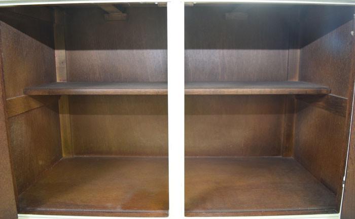 Small Vintage Painted Oak Dresser