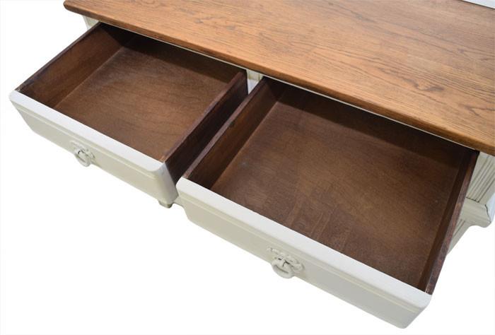 Small Vintage Painted Oak Dresser