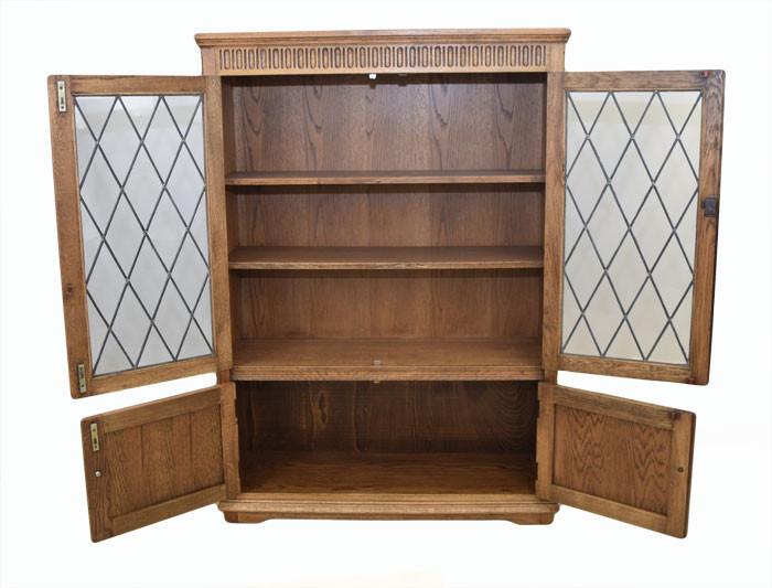 Restored Glazed Oak Bookcase