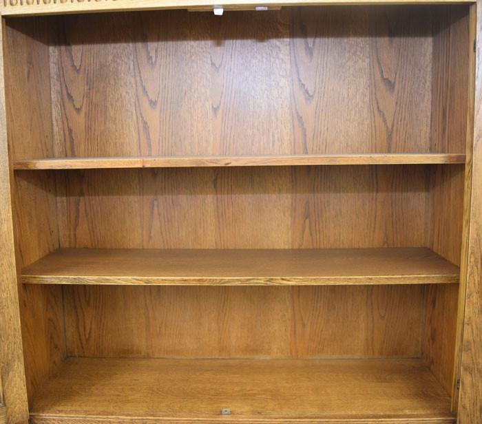 Restored Glazed Oak Bookcase