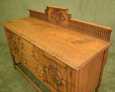 Hand Restored Vintage Oak Sideboard