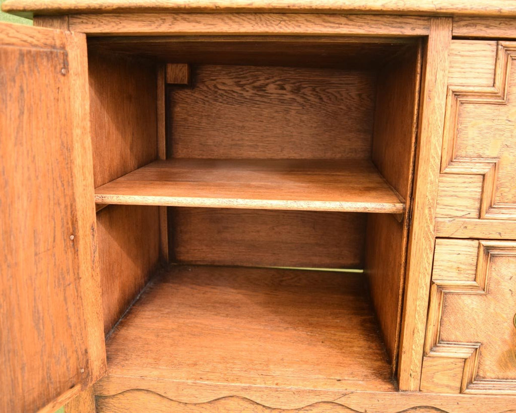 Hand Restored Vintage Oak Sideboard