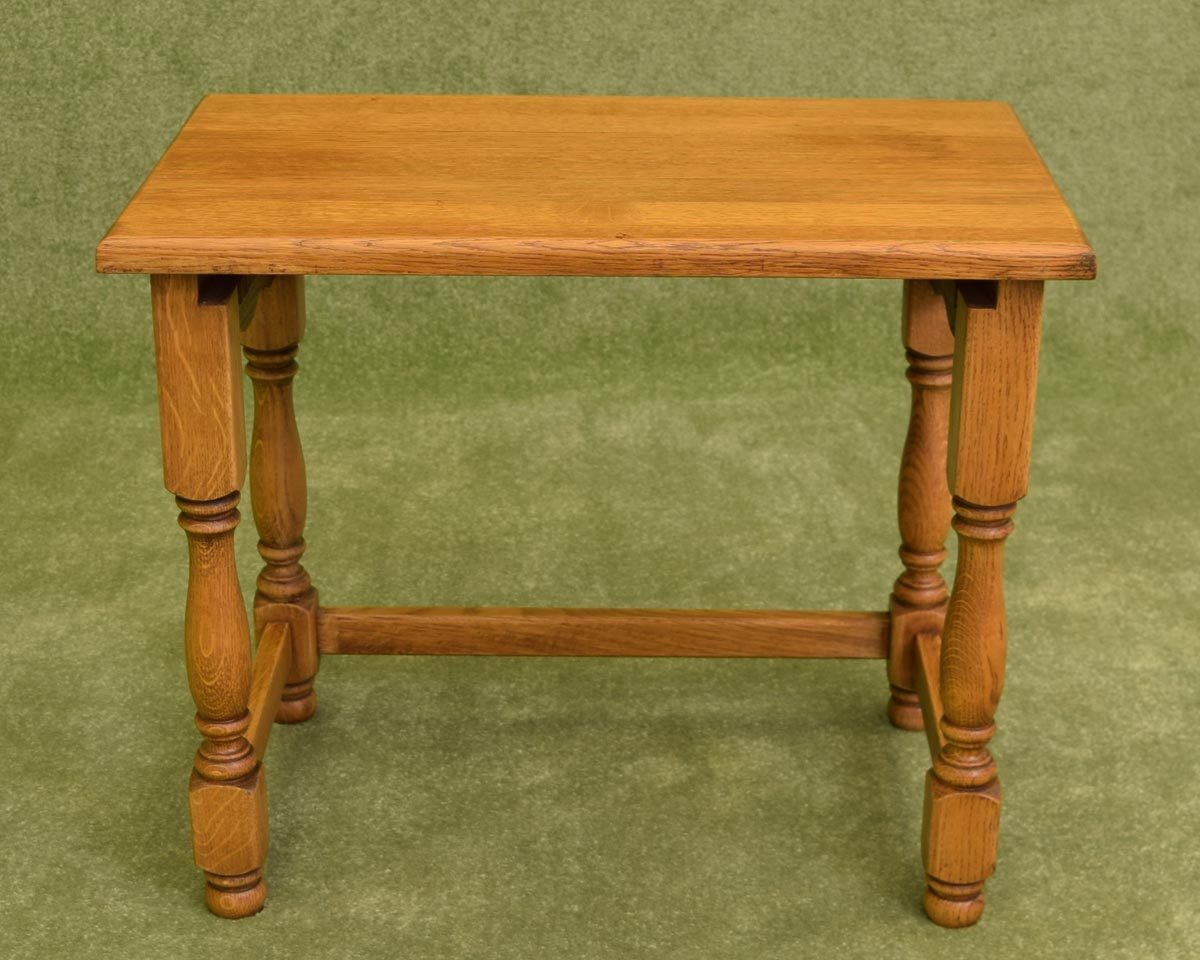 Restored Oak Nest of 3 Tables
