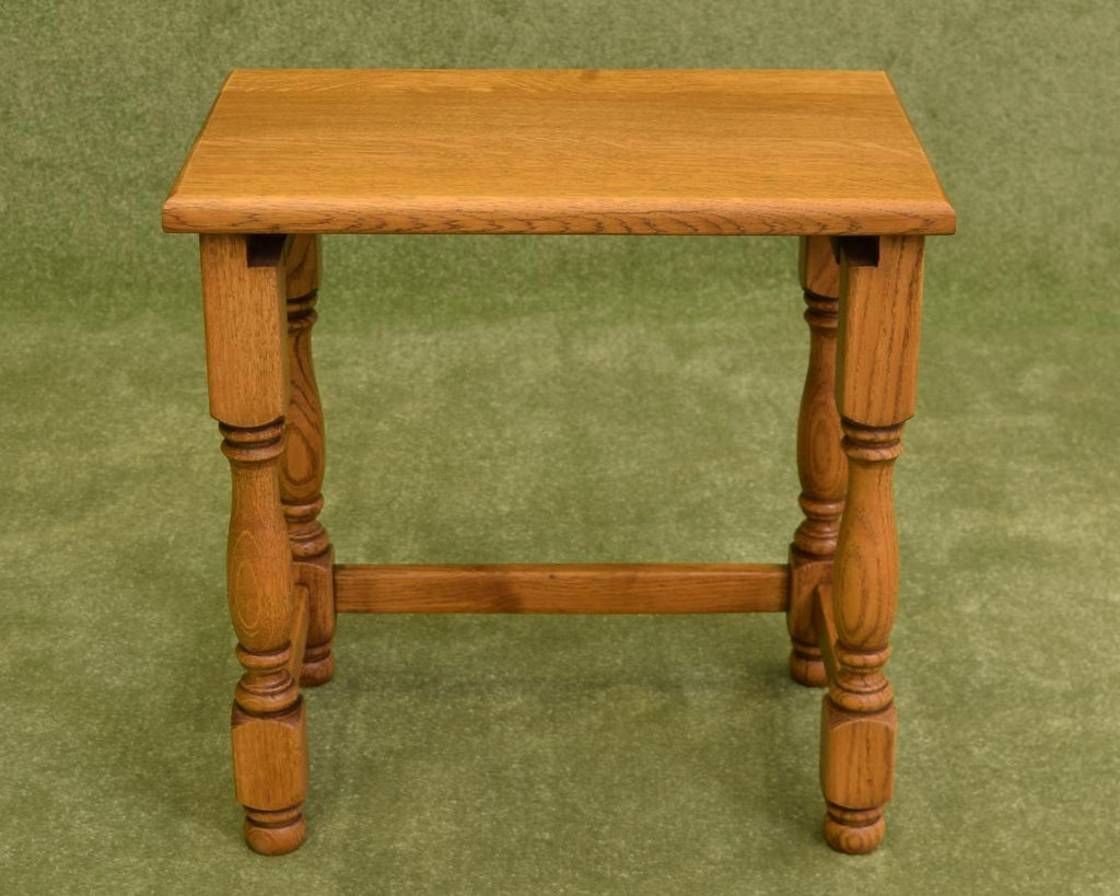 Restored Oak Nest of 3 Tables