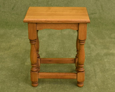 Restored Oak Nest of 3 Tables