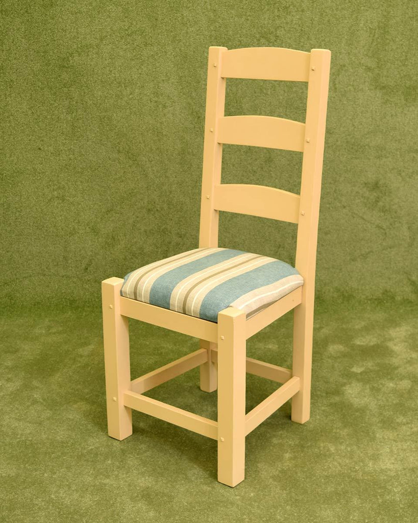 Rustic Pine Painted Table & 6 Chairs