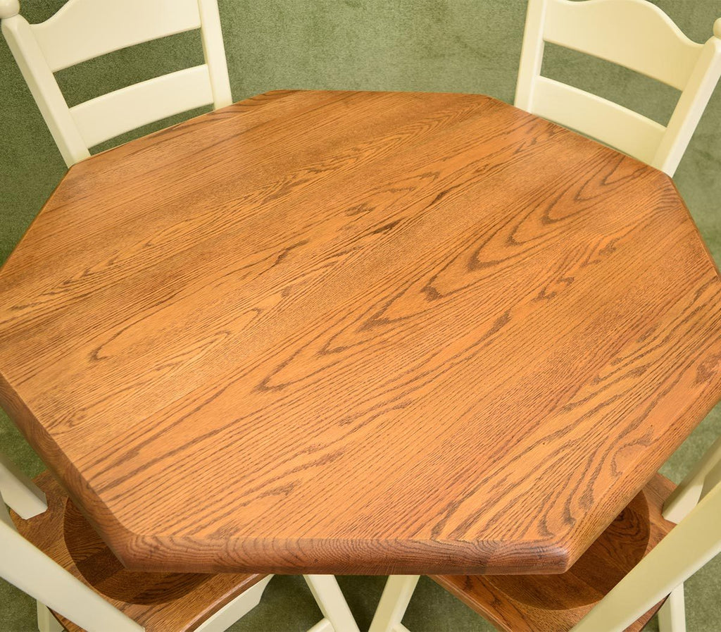 Octagonal Dutch Oak Table & 4 Chairs