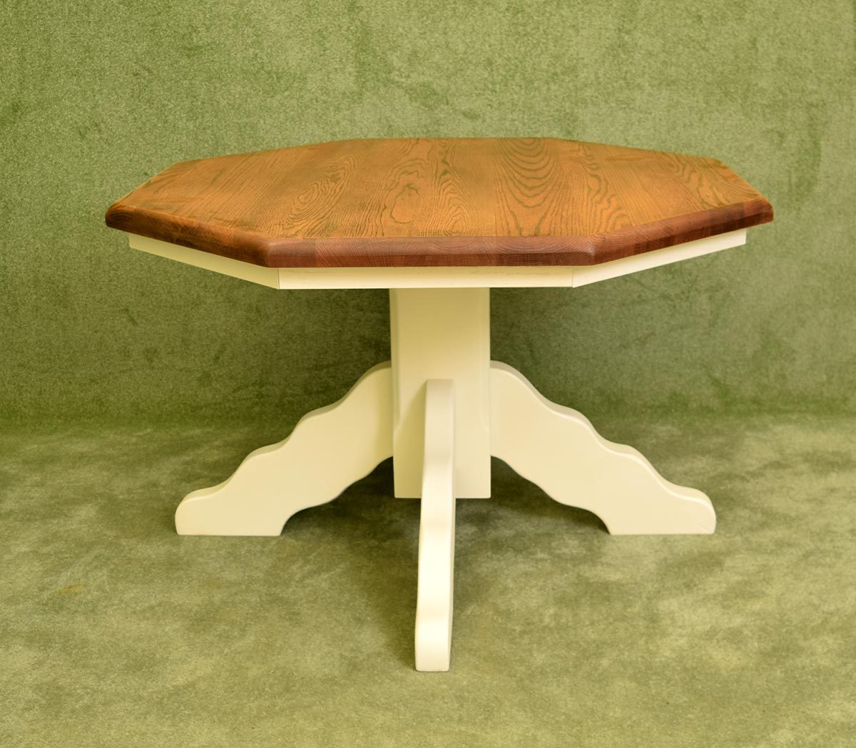 Octagonal Dutch Oak Table & 4 Chairs